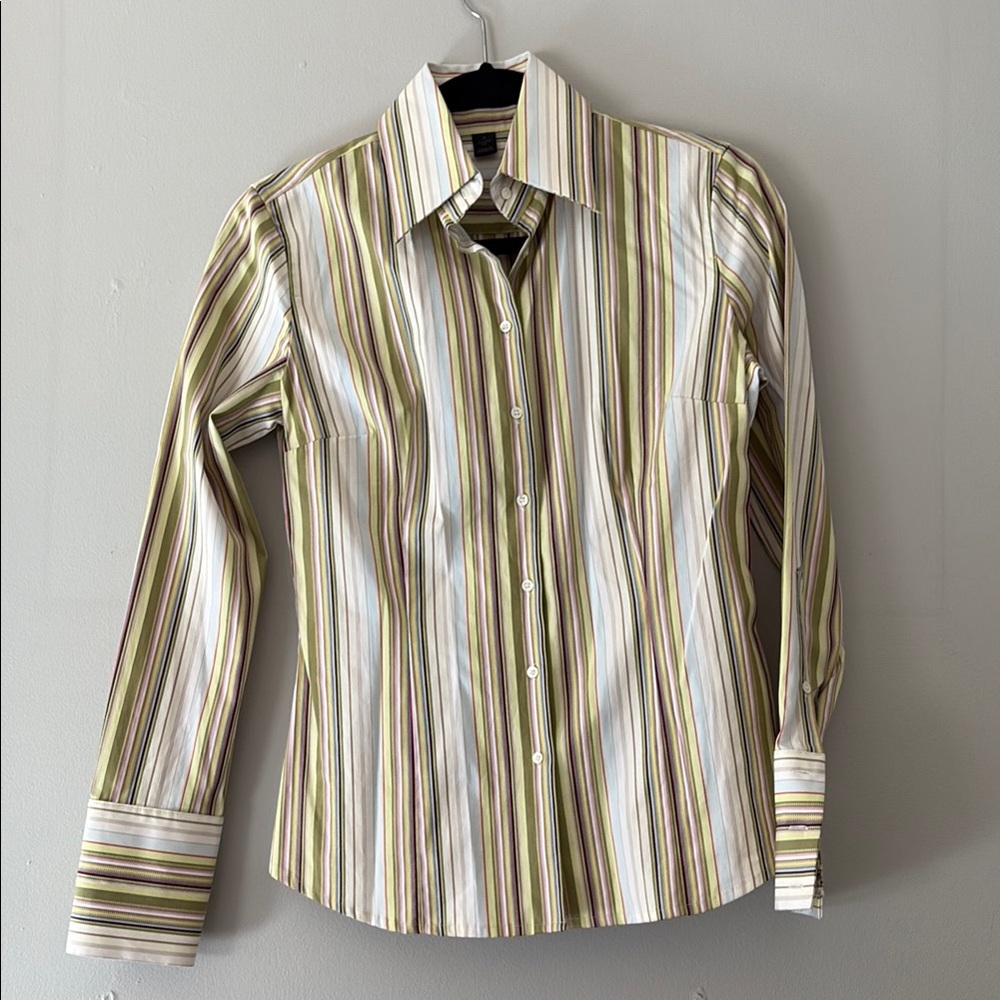 Early 2000’s Express Striped Multicolor Women’s Shirt